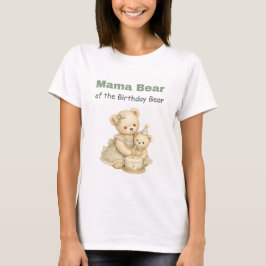 Mamma Björn Födelsedags T-Shirt