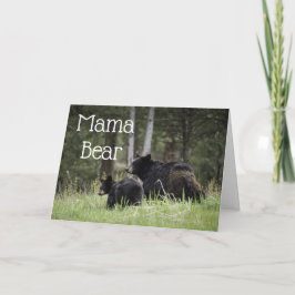 Mamma Björn Glad mors dag-kort Kort
