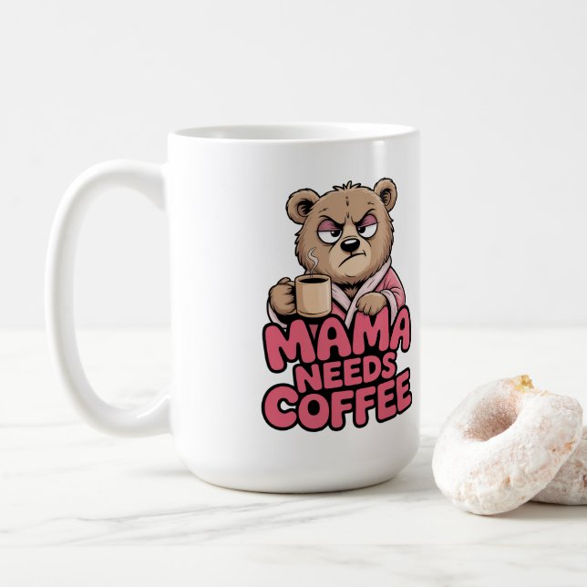 Mamma Björn Kaffet Kaffemugg (Med munk)