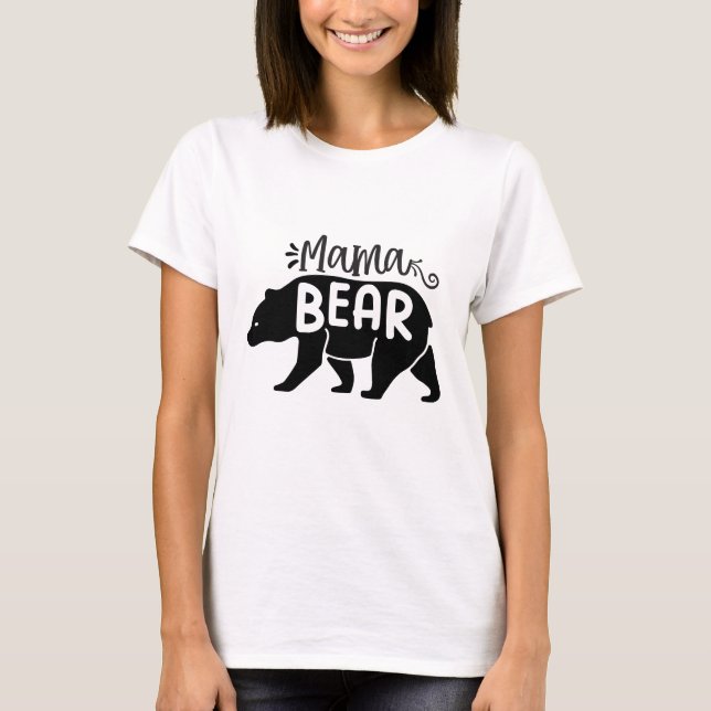 Mamma Björn - Mamma  T Shirt (Framsida)