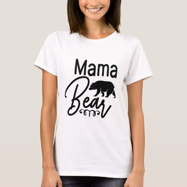 Mamma Björn - Mamma  T Shirt (Framsida)