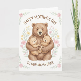 Mamma Björn Mors Dag-kort Helgkort