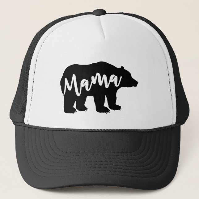 Mamma Björn Trucker Hatt Keps (Framsida)