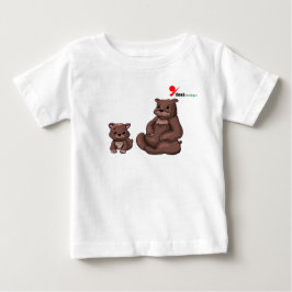 Mamma Björn & Unge Baby T-Shirt