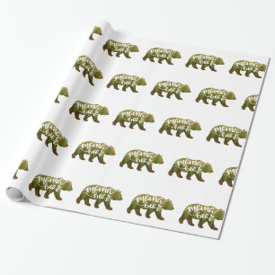 Mamma björn - Välj bakgrund färg Presentpapper