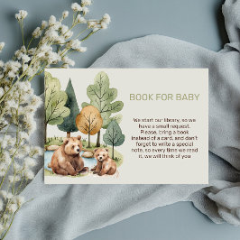 Mamma björnbabydusch bok för baby-kort tilläggskort