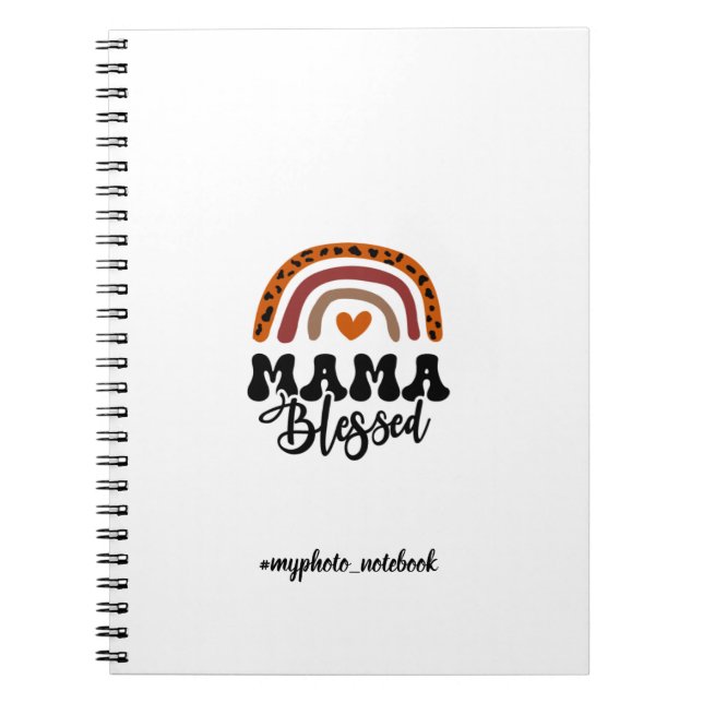 Mamma - bläddrad utskrift anteckningsbok (Framsidan)