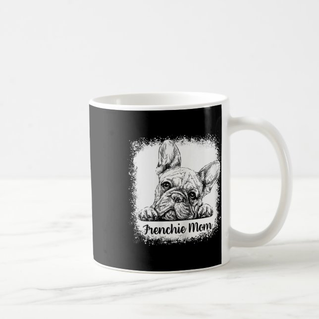 Mamma Bleached Cute Fransk Bulldog-Mammor Kaffemugg (Höger)