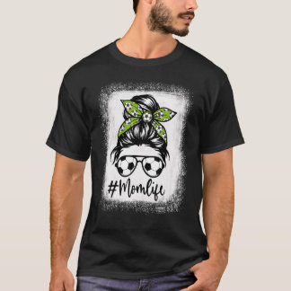 Mamma Bleached Messy Bun Roligt för Womens Mamma L T Shirt