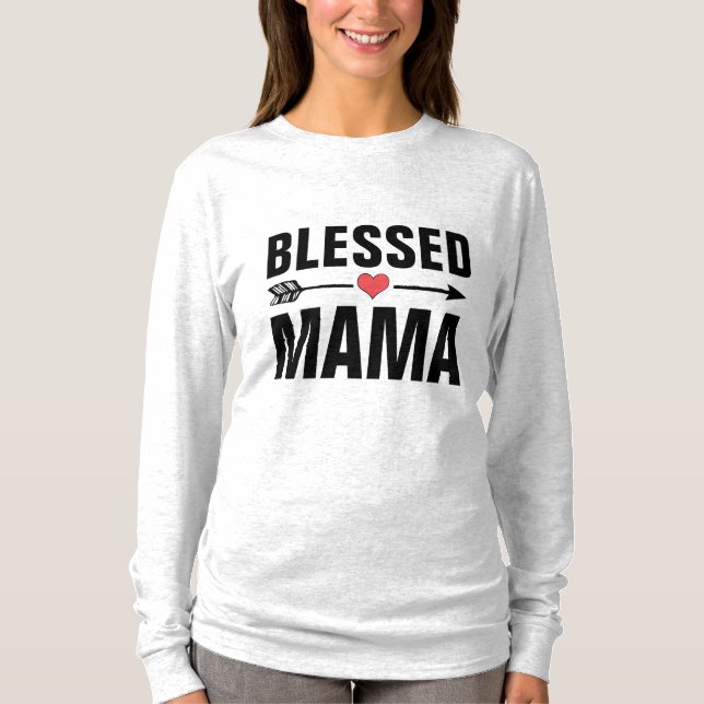 MAMMA BLESSED MAMMA T-Shirts (Framsida)