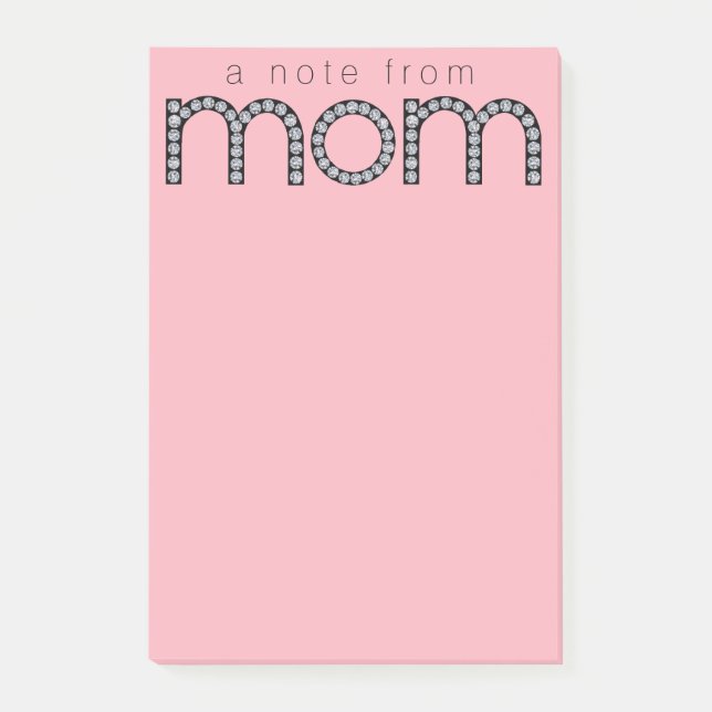Mamma bling Post-it-anteckningsblock Post-it Block (Framsida)