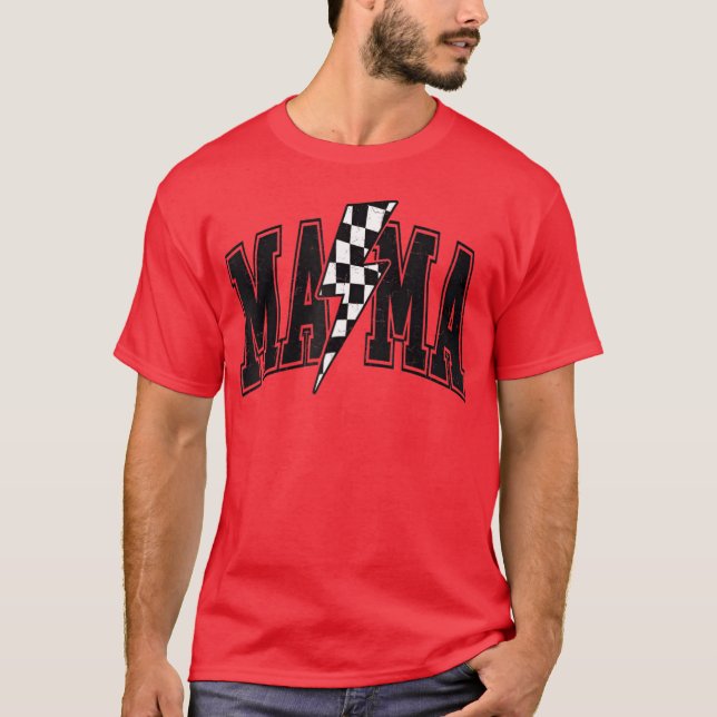 Mamma Blixt Bult Mors dag Mor b T Shirt (Framsida)