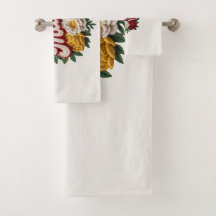 Mamma Blommig kökshandduk/Tea Towel (Hem & Inredni