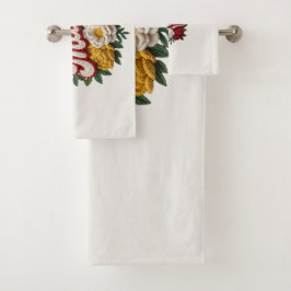 Mamma Blommig kökshandduk/Tea Towel (Hem & Inredni