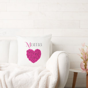 Mamma Blommig Vacker Mors Dag, Födelsedagspresent  Kudde