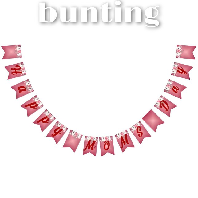 Mamma Blommigt Bouquet Mors dag Vimplar (Skapare uppladdad)