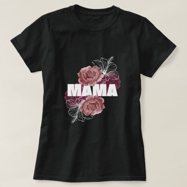 MAMMA BLOMMIGT,MORS DAG T SHIRT (Design framsida)