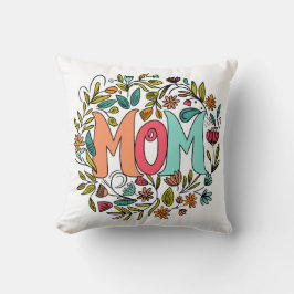 Mamma Blommigt Pillow Kudde