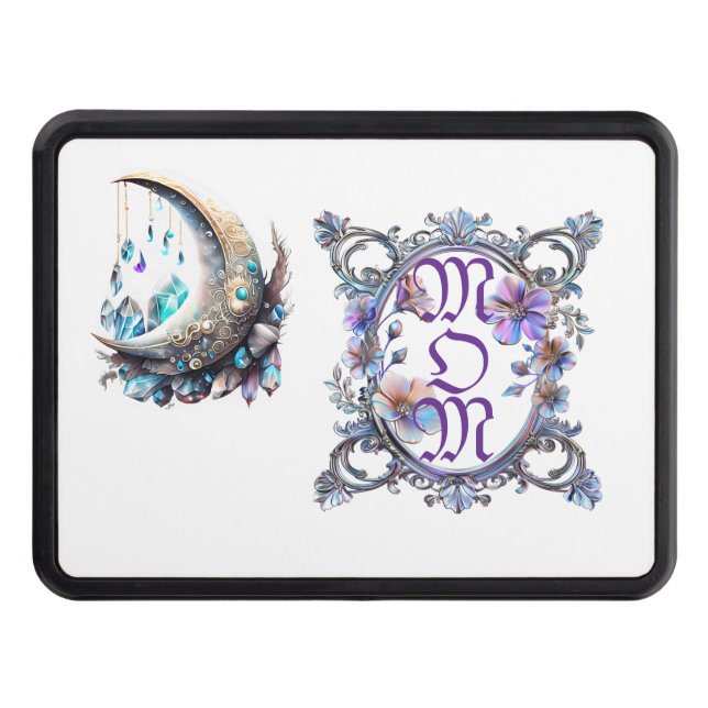 Mamma Blommigt Ram Dragkroksskydd (Framsidan)