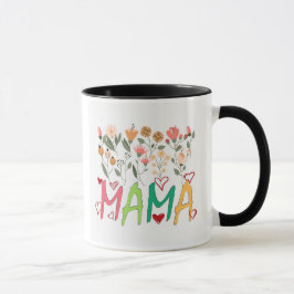 Mamma blomsterträdgårdsmugg mugg