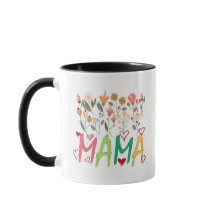 Mamma blomsterträdgårdsmugg