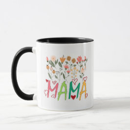 Mamma blomsterträdgårdsmugg mugg