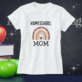 Mamma | BOHO "Homeschool" Mamma Mors dag T Shirt