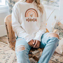 Mamma Boho Rainbow Burnt Orange Terracotta Womens