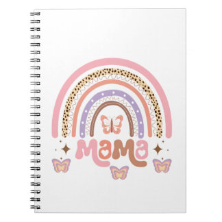 Mamma Boho Rainbow med Butterflies Anteckningsbok