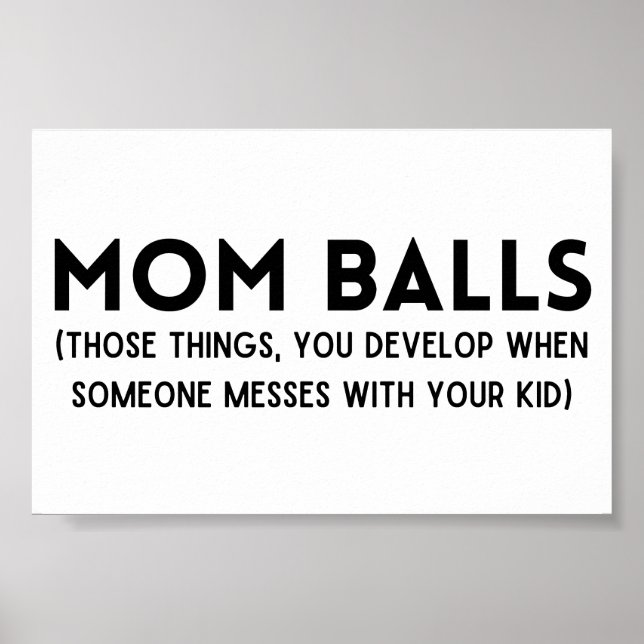 Mamma Bollar Poster (Framsidan)