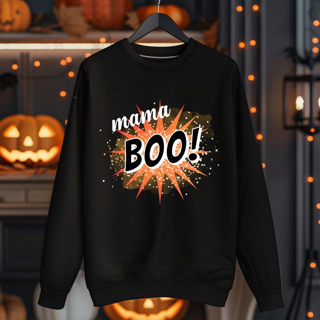 Mamma Boo | Orange Halloween T Shirt (Skapare uppladdad)