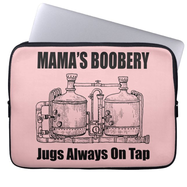 Mamma Boobery Jugs Always On Tap Laptop Fodral (Framsidan)