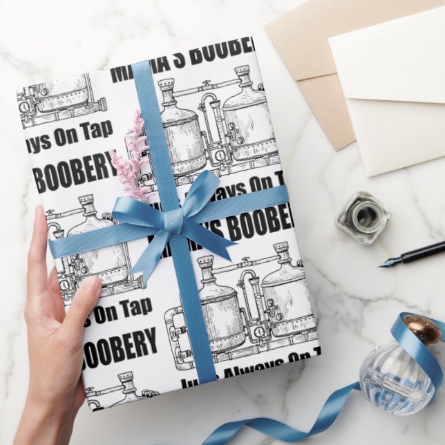 Mamma Boobery Jugs Always On Tap Presentpapper (Gifting)