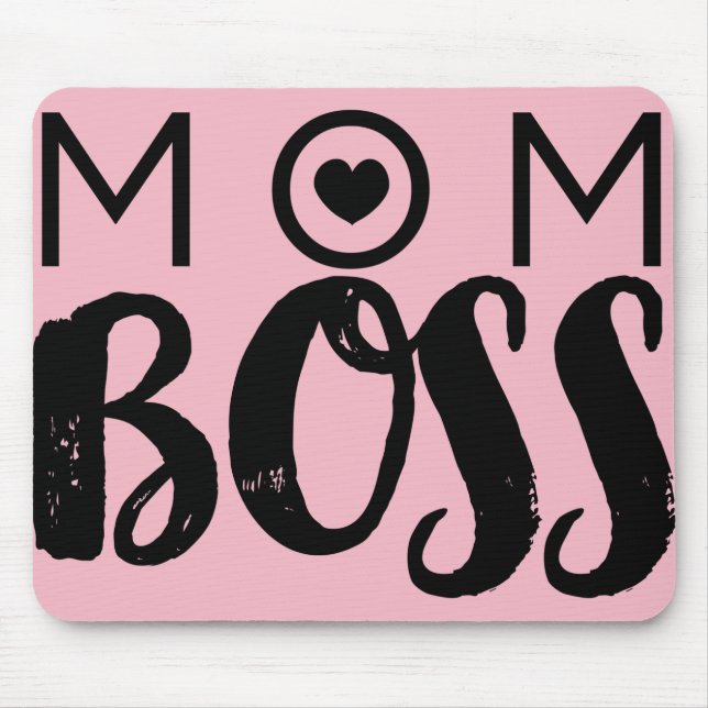 MAMMA BOSS Modern typsnittskrift Trendig Chic Musmatta (Framsidan)