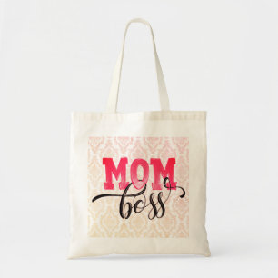 MAMMA BOSS - Rosa arabesk Mamma Totebag Tygkasse