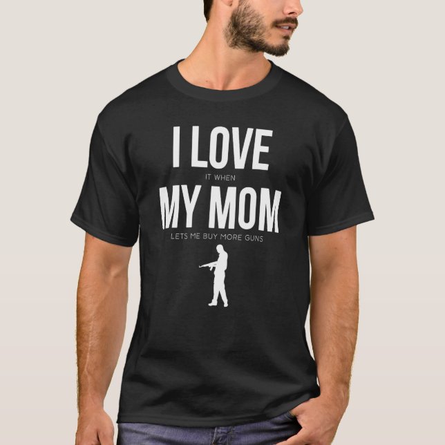 Mamma Boy I Kärlek när Mamma låter mig köpa mer Gu T Shirt (Framsida)