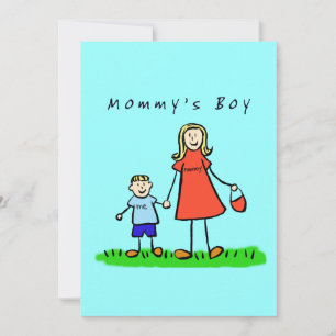Mamma Boy-inbjudan (Blond Hair) Inbjudningar