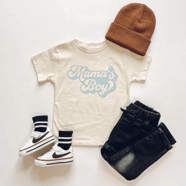 Mamma Boy Kids Jumpdrät och Tshirt T Shirt (Mama's Boy Baby Jumper and Tshirt)