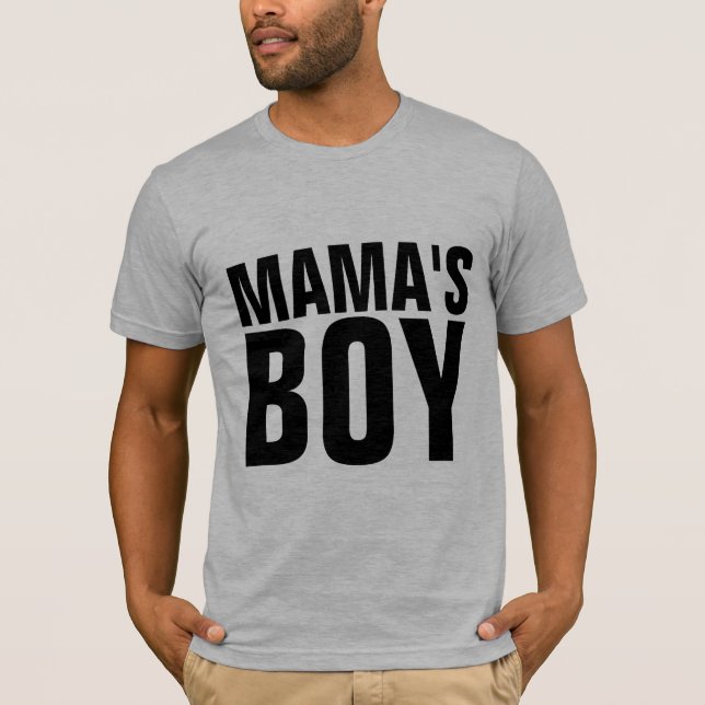 MAMMA BOY manar Funny T-shirts (Framsida)