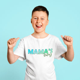 Mamma Boy matchande grönt färg Boy s T-Shirt