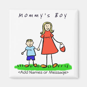 Mamma Boy - Mor och Son Blonde Family Magnet