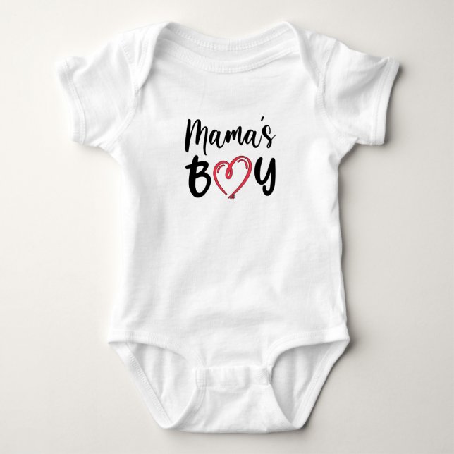 Mamma Boy T Shirt (Framsida)
