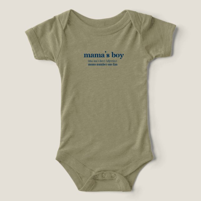 Mamma Boy Top T Shirt (Design Framsida)