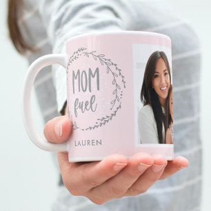 Mamma bränsleutmatningsbar FÄRG Anpassningsbar fot Kaffemugg