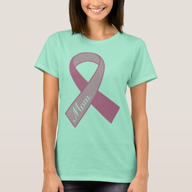 Mamma Breast Cancer Pink Ribbon Gift Tee (Framsida)