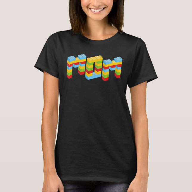 Mamma Brick Builder blockerar Master Builder T Shirt (Framsida)
