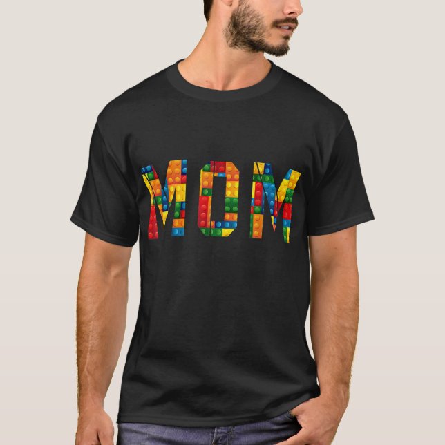 Mamma Brick Builder - praktiska block Master Build T Shirt (Framsida)