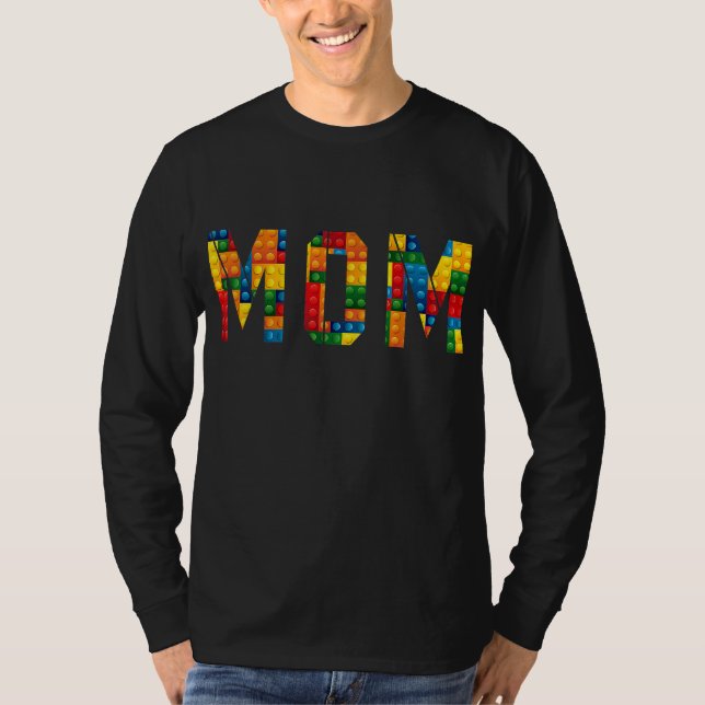 Mamma Brick Builder - praktiska block Master Build T Shirt (Framsida)