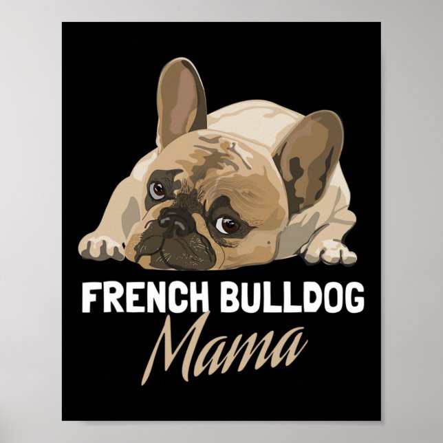 Mamma Bulldog Bull Dog Älskare Poster (Framsidan)