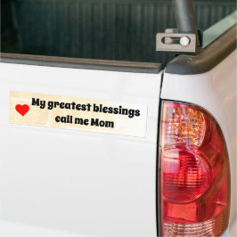 Mamma Bumper Sticker Bildekal